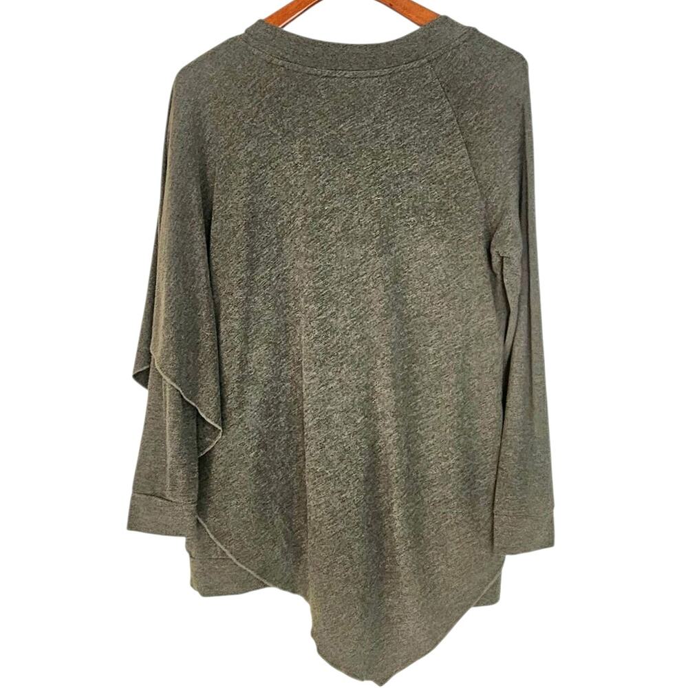 Soft Surroundings Heather Gray Madeline Tunic with Cape Overlay - Picture 4 of 8